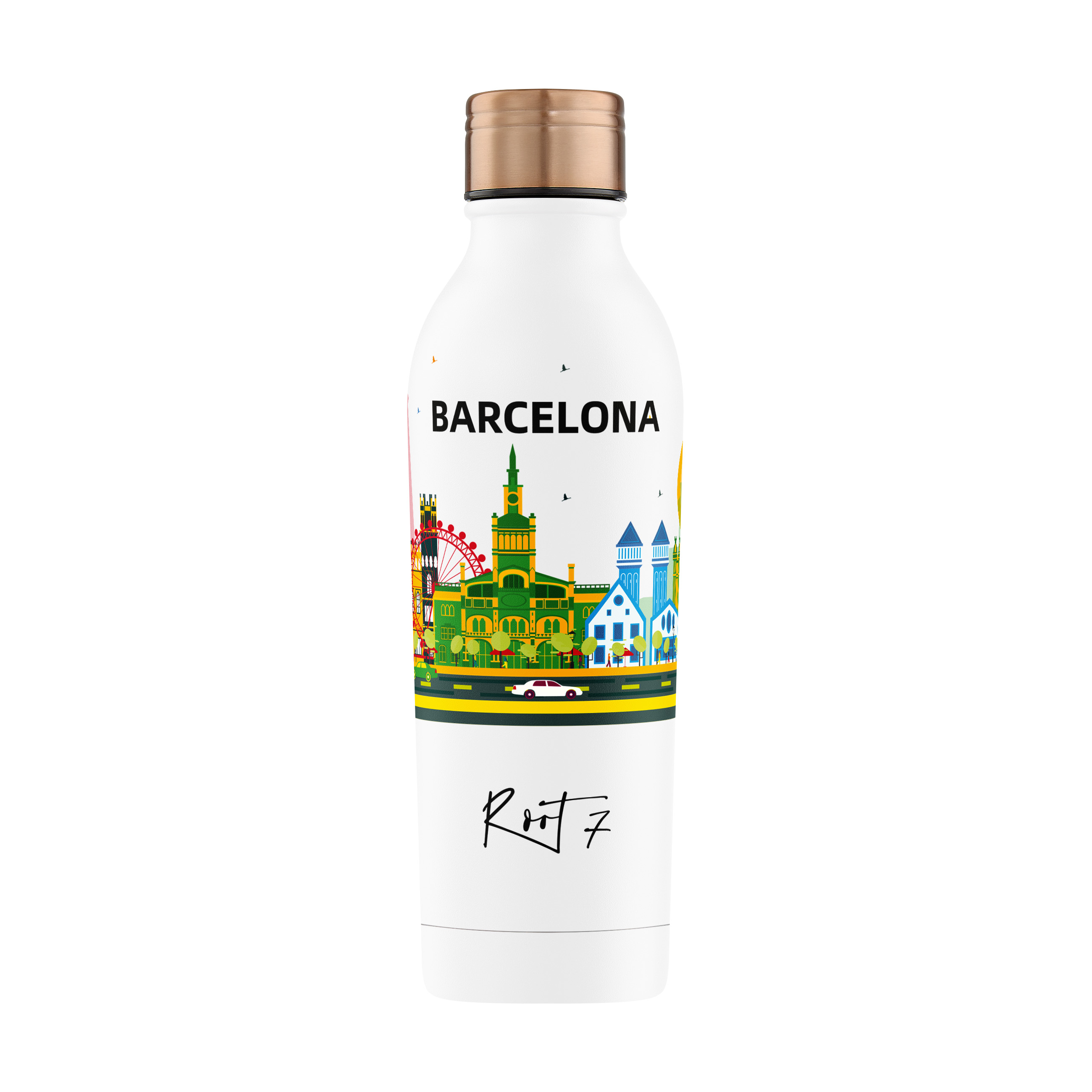 BARCELONA  BUTELKA TERMICZNA Z NADRUKIEM